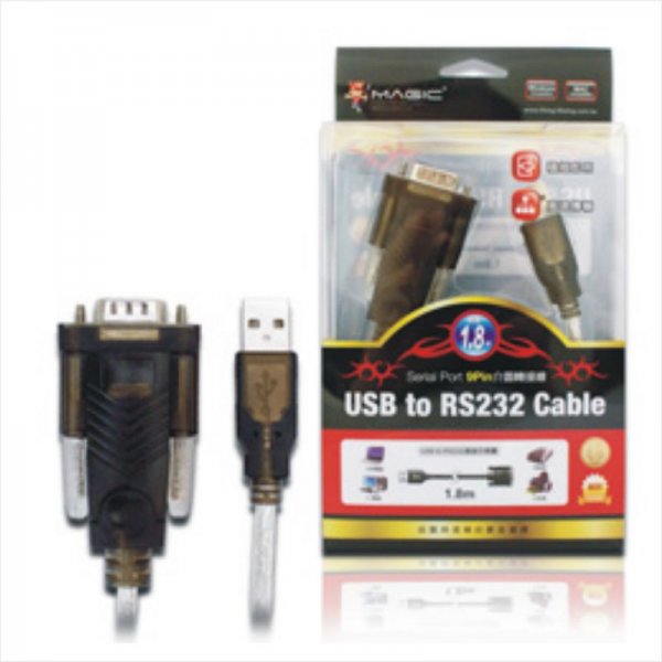 USB轉RS232 傳輸線 (9公) 1.8米