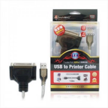USB轉印表機 傳輸線(25母) 1.8米